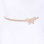 Rhinestone Butterfly Chain Belt
