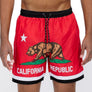 California CA Bear Swim Trunks Board Shorts