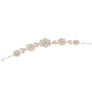 Rose Detail Rhinestone Flexible Hair Deco Band