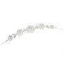 Rose Detail Rhinestone Flexible Hair Deco Band