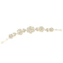 Rose Detail Rhinestone Flexible Hair Deco Band