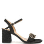 Chaplet Block Heel Pin Buckle Sandals