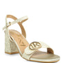 Chaplet Block Heel Pin Buckle Sandals