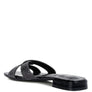 Rum Cake Cross Strap Rhinestone Sandals