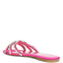 Mezzie Dimante Strap Flat Sandals