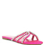 Mezzie Dimante Strap Flat Sandals
