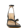 CELTY Ankle Strap Spool Heel Thong Sandals
