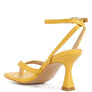 CELTY Ankle Strap Spool Heel Thong Sandals