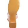KIRK Elasticated Gussets Block Heel Sandals