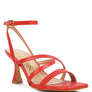 SERLING Open Square Toe Spool Heel Sandals