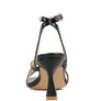 SERLING Open Square Toe Spool Heel Sandals
