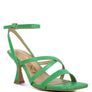 SERLING Open Square Toe Spool Heel Sandals