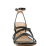 SERLING Open Square Toe Spool Heel Sandals