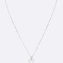 Cubic Zirconia Petite Key Pendant Necklace