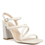 Artha Open Square Toe Block Heel Sandals