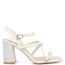 Artha Open Square Toe Block Heel Sandals