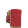 Audriana Textured Block Heel Sandals