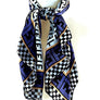 E T Real Silky Feel Square Scarf