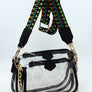 See Thru Clear 2-in-1 Crossbody Bag Guitar Strap