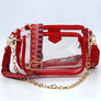 See Thru Clear 2-in-1 Crossbody Bag Guitar Strap