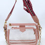 See Thru Clear 2-in-1 Crossbody Bag Guitar Strap