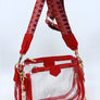 See Thru Clear 2-in-1 Crossbody Bag Guitar Strap