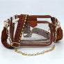 See Thru Clear 2-in-1 Crossbody Bag Guitar Strap