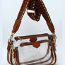 See Thru Clear 2-in-1 Crossbody Bag Guitar Strap
