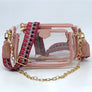 See Thru Clear 2-in-1 Crossbody Bag Guitar Strap