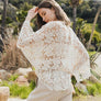 Crochet Floral Petal Kimono Wrap