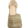 Cosette Embellished Ankle Strap High Block Heel