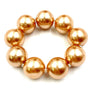 Single Lines Faux Pearls Elastic Stretch Bracelet