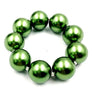 Single Lines Faux Pearls Elastic Stretch Bracelet