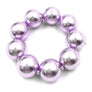 Single Lines Faux Pearls Elastic Stretch Bracelet
