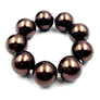 Single Lines Faux Pearls Elastic Stretch Bracelet