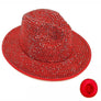 Bling Chip Stone 2 Tone Fedora Hat