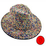 Bling Chip Stone 2 Tone Fedora Hat