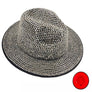 Bling Chip Stone 2 Tone Fedora Hat
