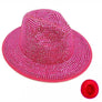 Bling Chip Stone 2 Tone Fedora Hat