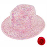 Bling Chip Stone 2 Tone Fedora Hat