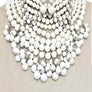 Pearlized Beads Statement Necklace Set