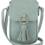 Tassel Ring Flap Cell Phone Crossbody Bag Wallet