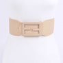 Plus Size Tonal Buckle Elastic Belt
