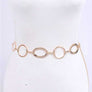 Oval Ring Fashion Chain Belt