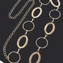 Oval Ring Fashion Chain Belt