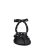 PRAH Studs Embellished Flat Sandals