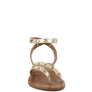 PRAH Studs Embellished Flat Sandals