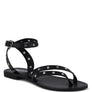 PRAH Studs Embellished Flat Sandals