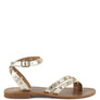 PRAH Studs Embellished Flat Sandals