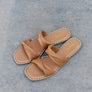 Qupid Summertime Fine Double Strap Twist Sandals